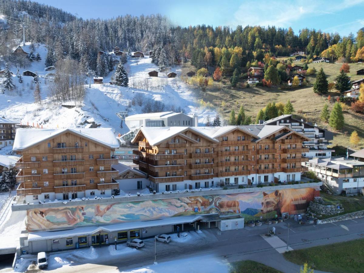 Apartment T-Resort La Tzoumaz 3P6 Vue Vallee By Interhome Bagian luar foto