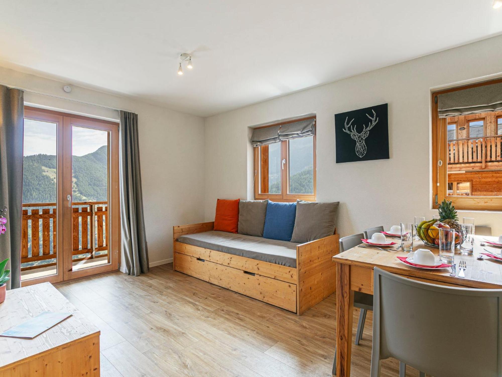 Apartment T-Resort La Tzoumaz 3P6 Vue Vallee By Interhome Bagian luar foto