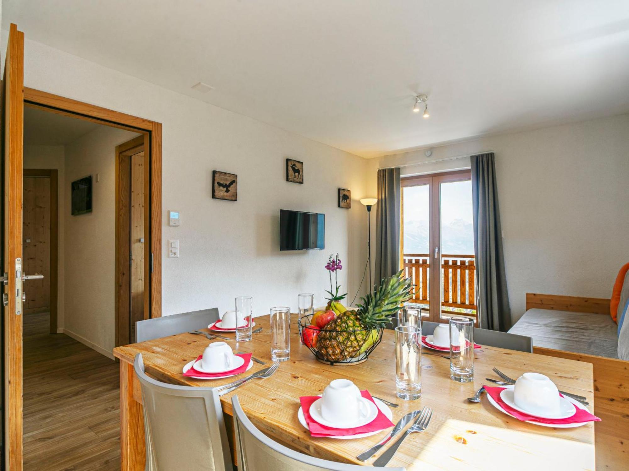 Apartment T-Resort La Tzoumaz 3P6 Vue Vallee By Interhome Bagian luar foto