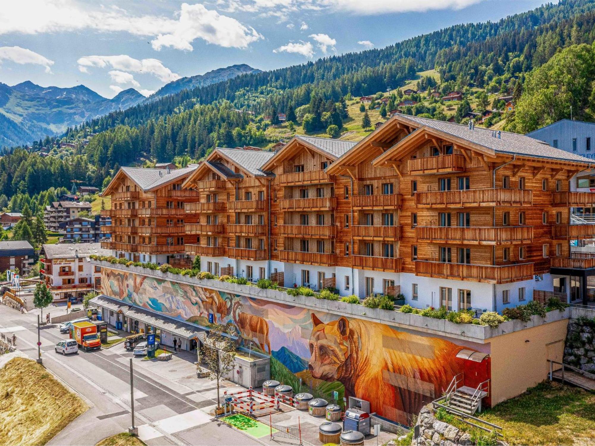 Apartment T-Resort La Tzoumaz 3P6 Vue Vallee By Interhome Bagian luar foto